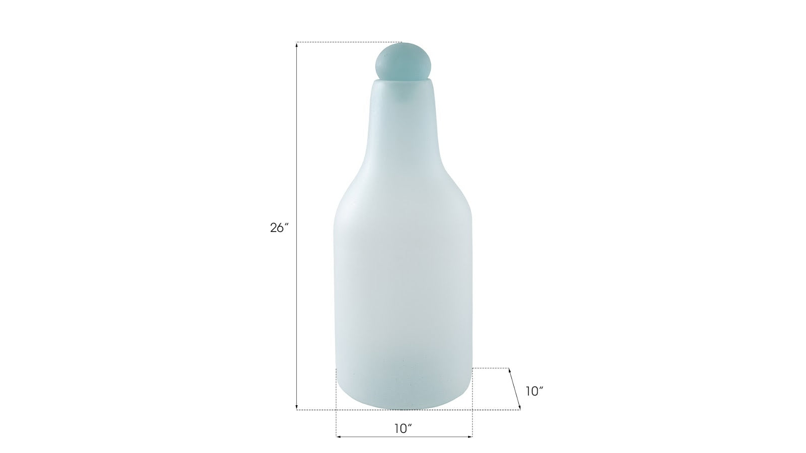 Phillips Collection Home Phillips Collection Frosted Glass Bottle, Large