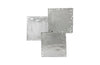 Phillips Collection Home Decor Phillips Collection Galvanized Square Wall Tile, Silver Leaf, Set 3