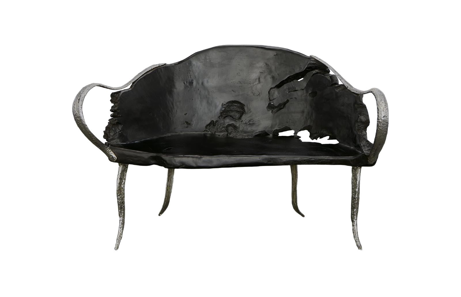 Phillips Collection Home Decor Phillips Collection Graven Live Edge Bench, Black
