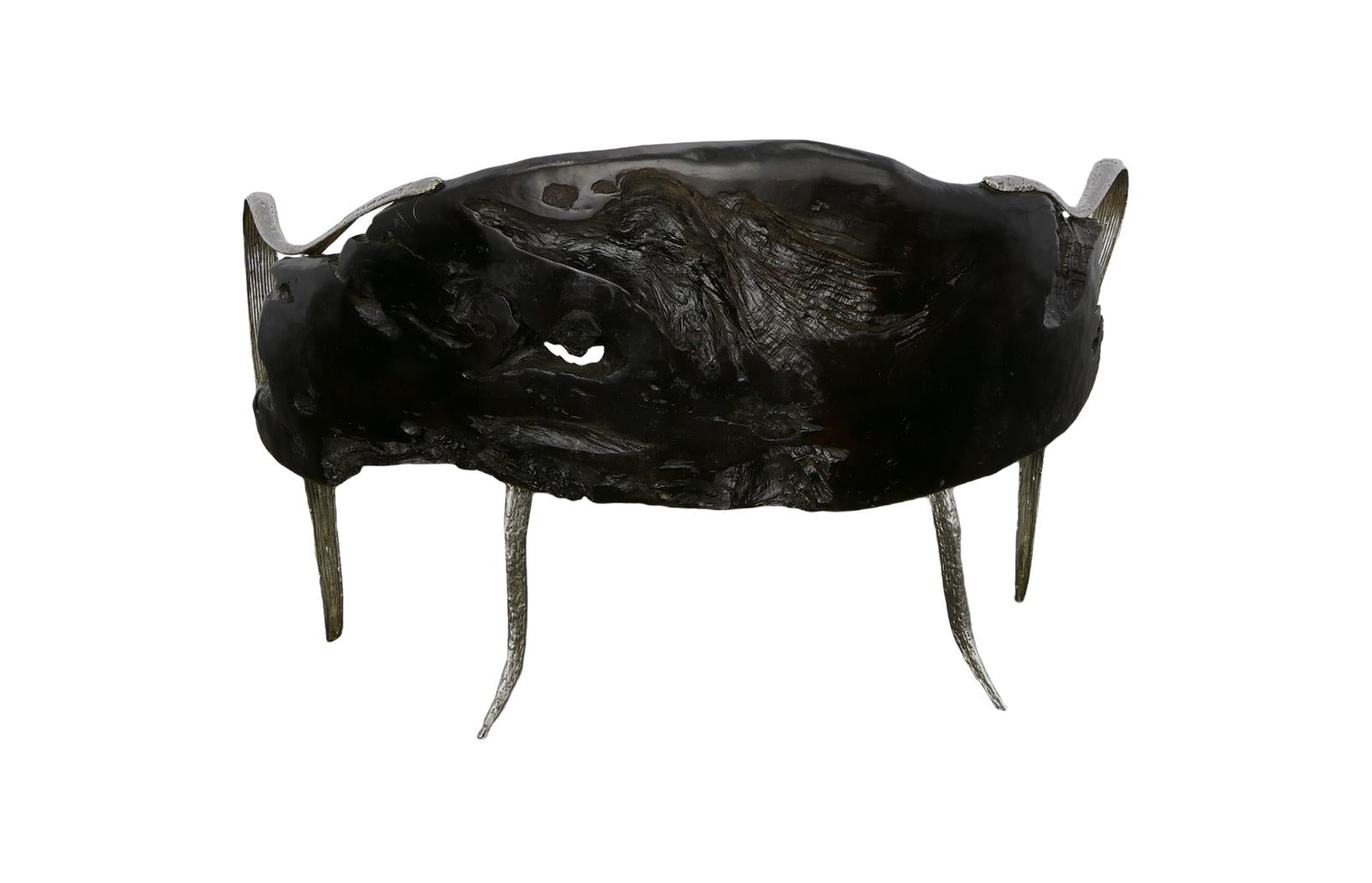 Phillips Collection Home Decor Phillips Collection Graven Live Edge Bench, Black