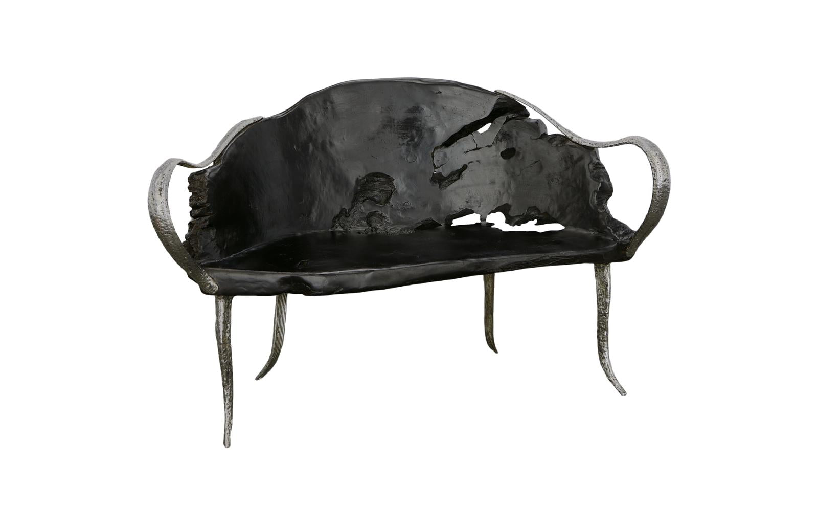 Phillips Collection Home Decor Phillips Collection Graven Live Edge Bench, Black