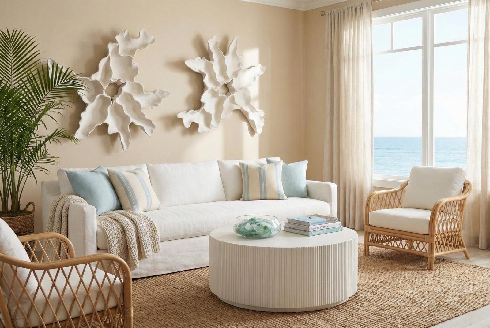 Phillips Collection Home Decor Phillips Collection Groovy Coffee Table, White Stone