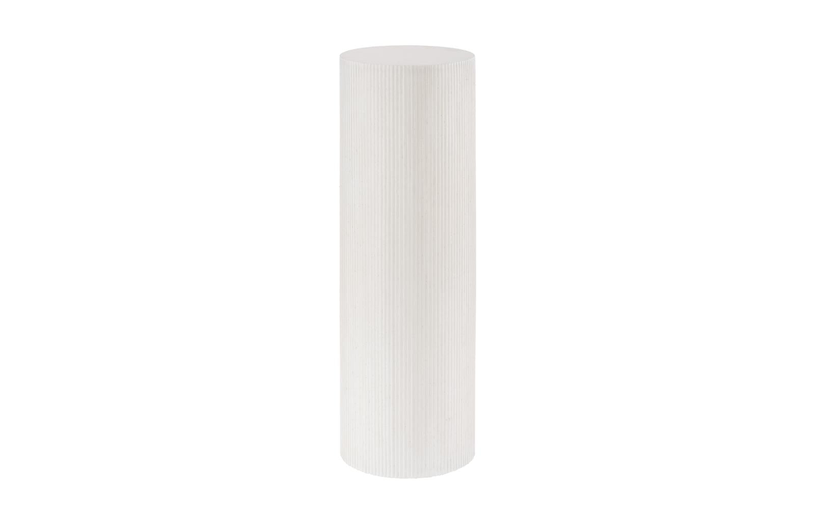 Phillips Collection Home Decor Phillips Collection Groovy Pedestal, White Stone
