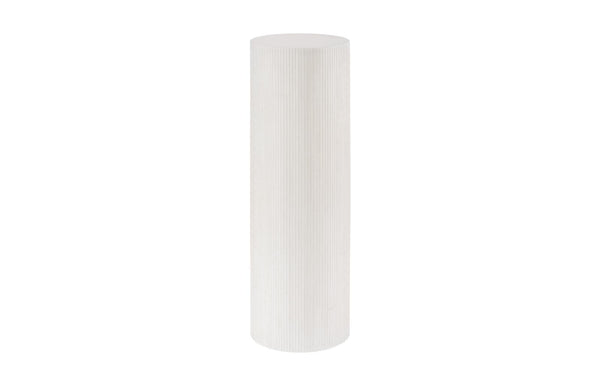 Phillips Collection Home Decor Phillips Collection Groovy Pedestal, White Stone