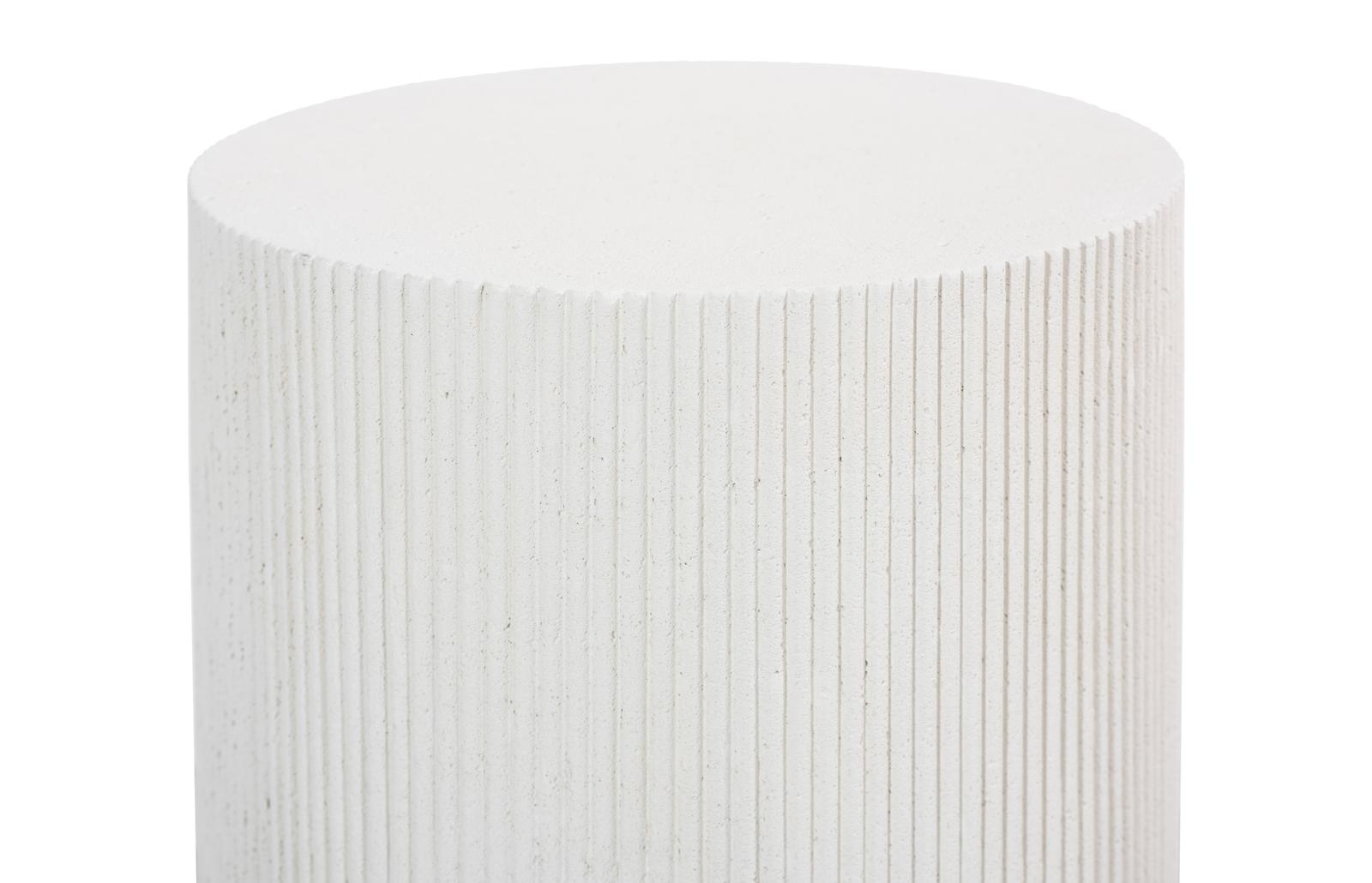 Phillips Collection Home Decor Phillips Collection Groovy Side Table, White Stone