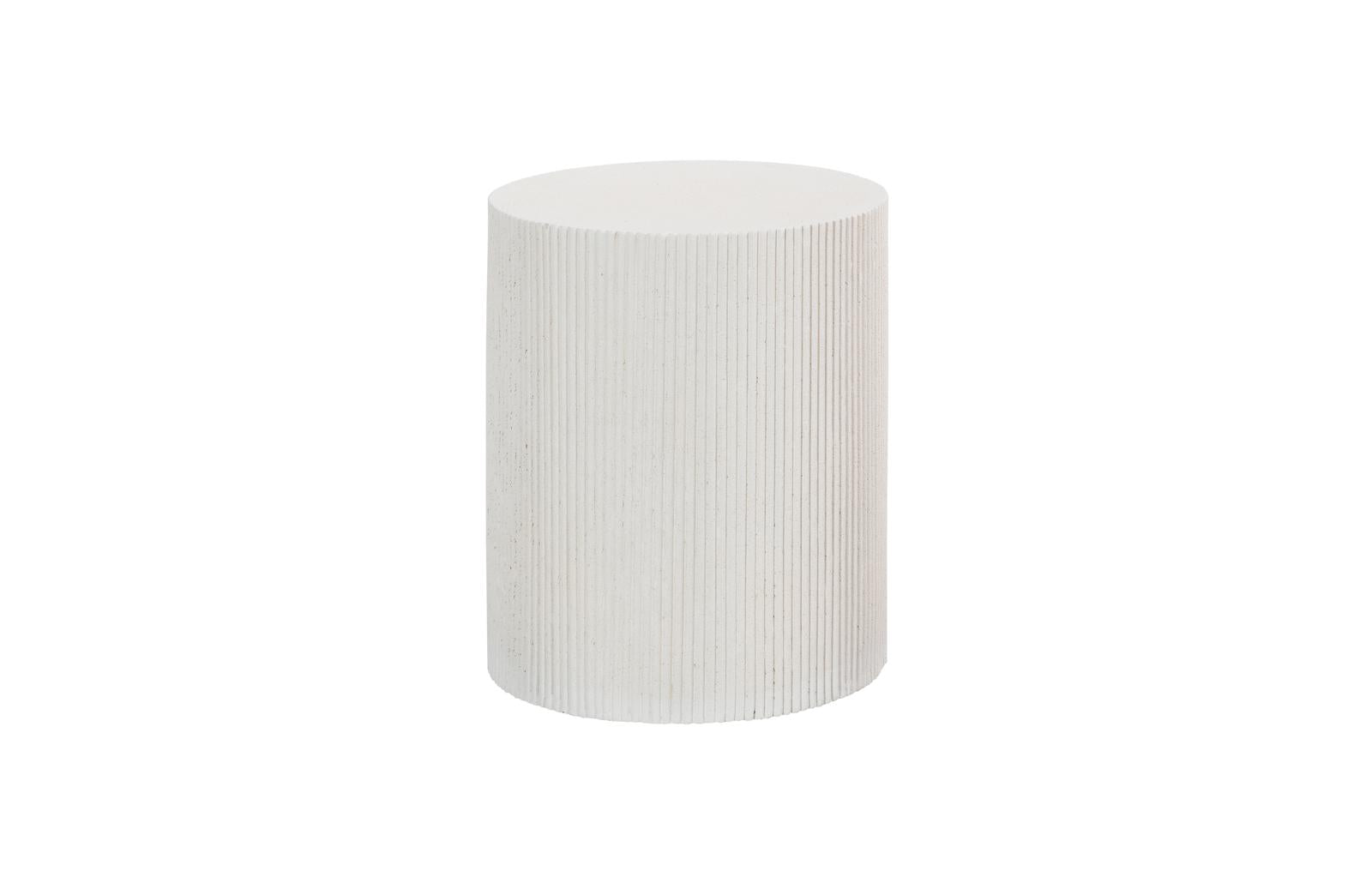 Phillips Collection Home Decor Phillips Collection Groovy Side Table, White Stone