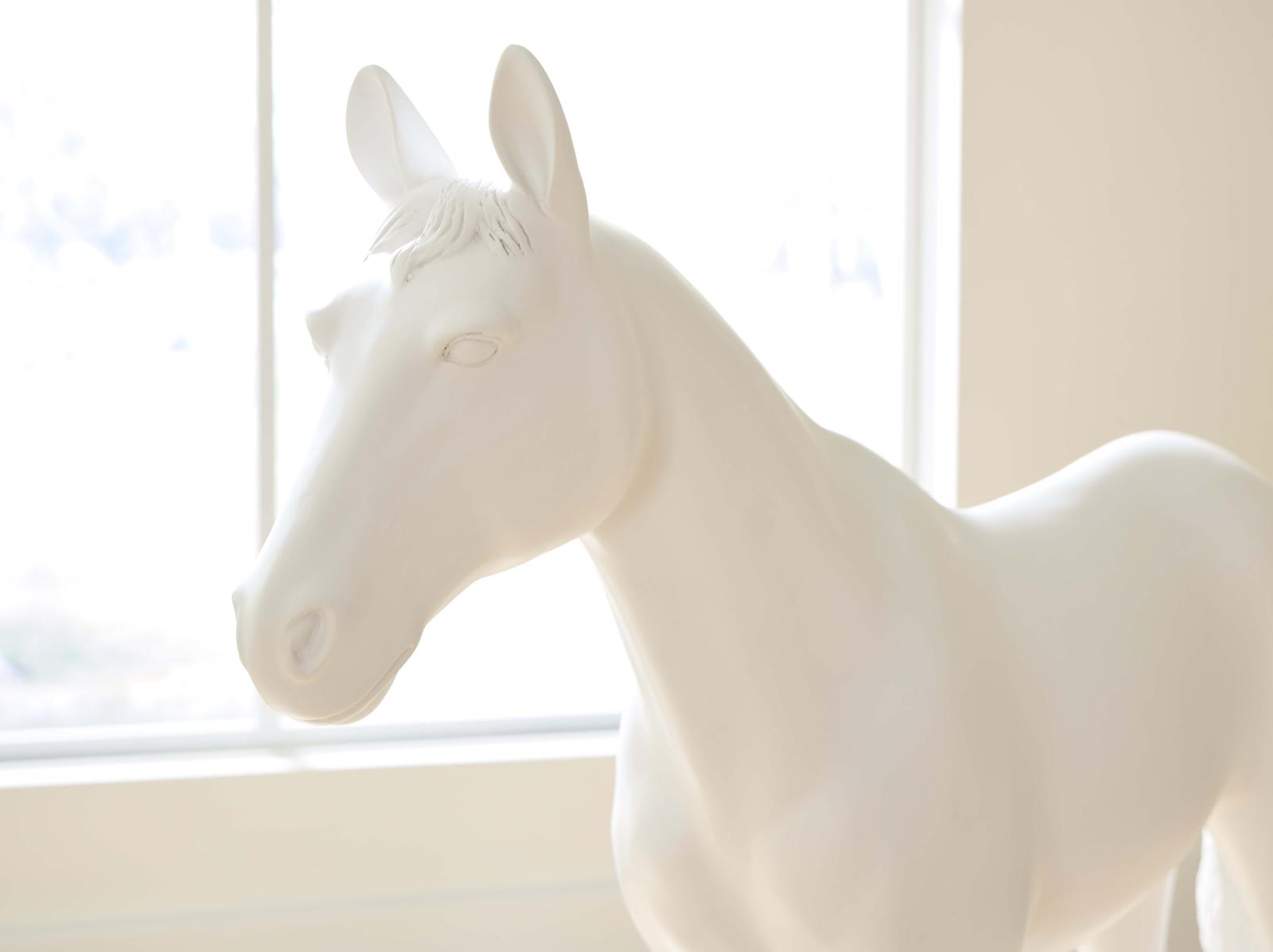 Phillips Collection Home Decor Phillips Collection Horse Sculpture, Standing, Glossy White
