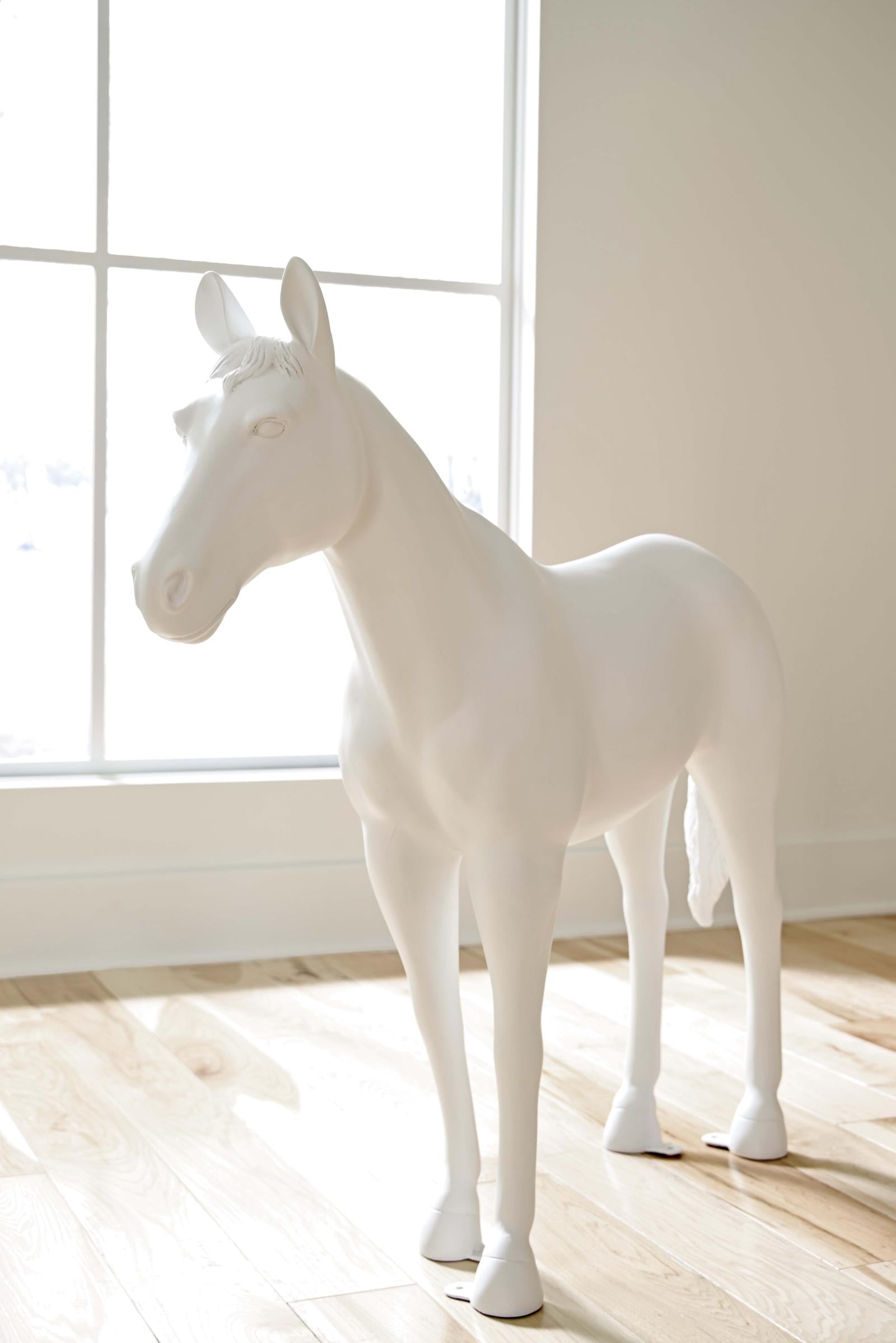 Phillips Collection Home Decor Phillips Collection Horse Sculpture, Standing, Glossy White