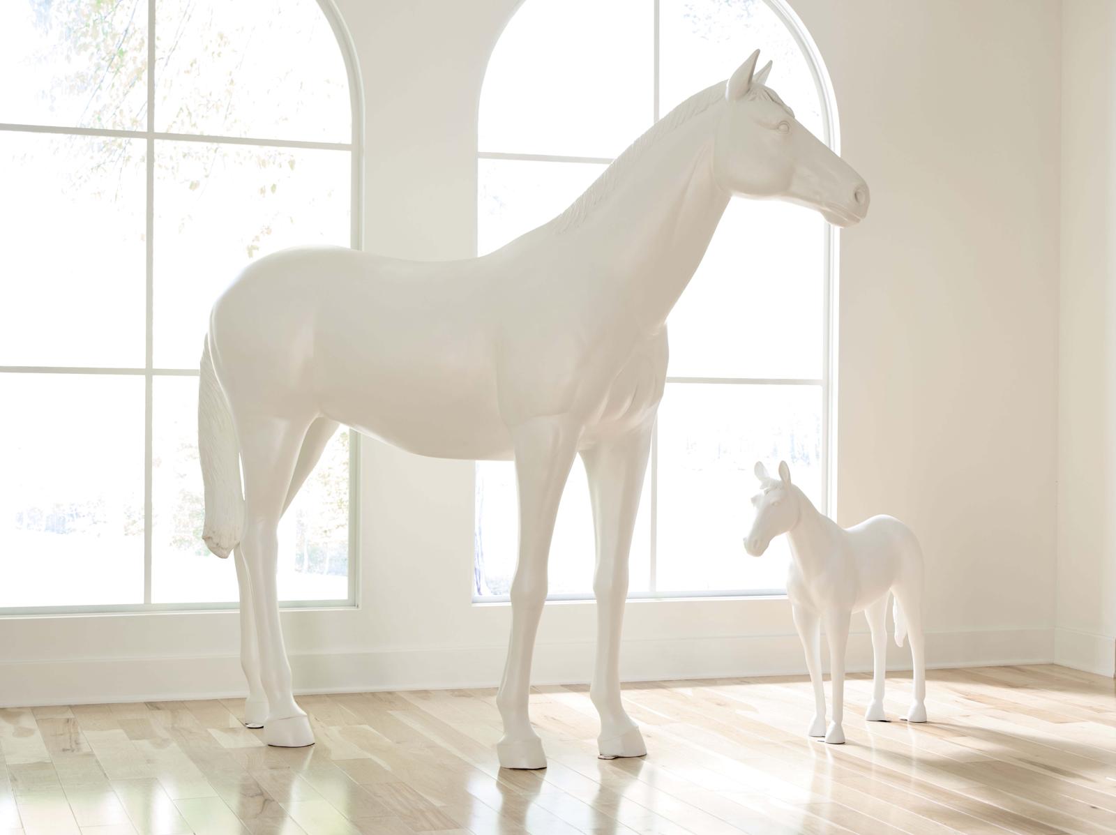 Phillips Collection Home Decor Phillips Collection Horse Sculpture, Standing, Glossy White