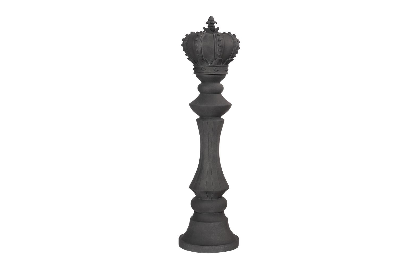 Phillips Collection Home Decor Phillips Collection King Chess Sculpture, Cast Stone Black