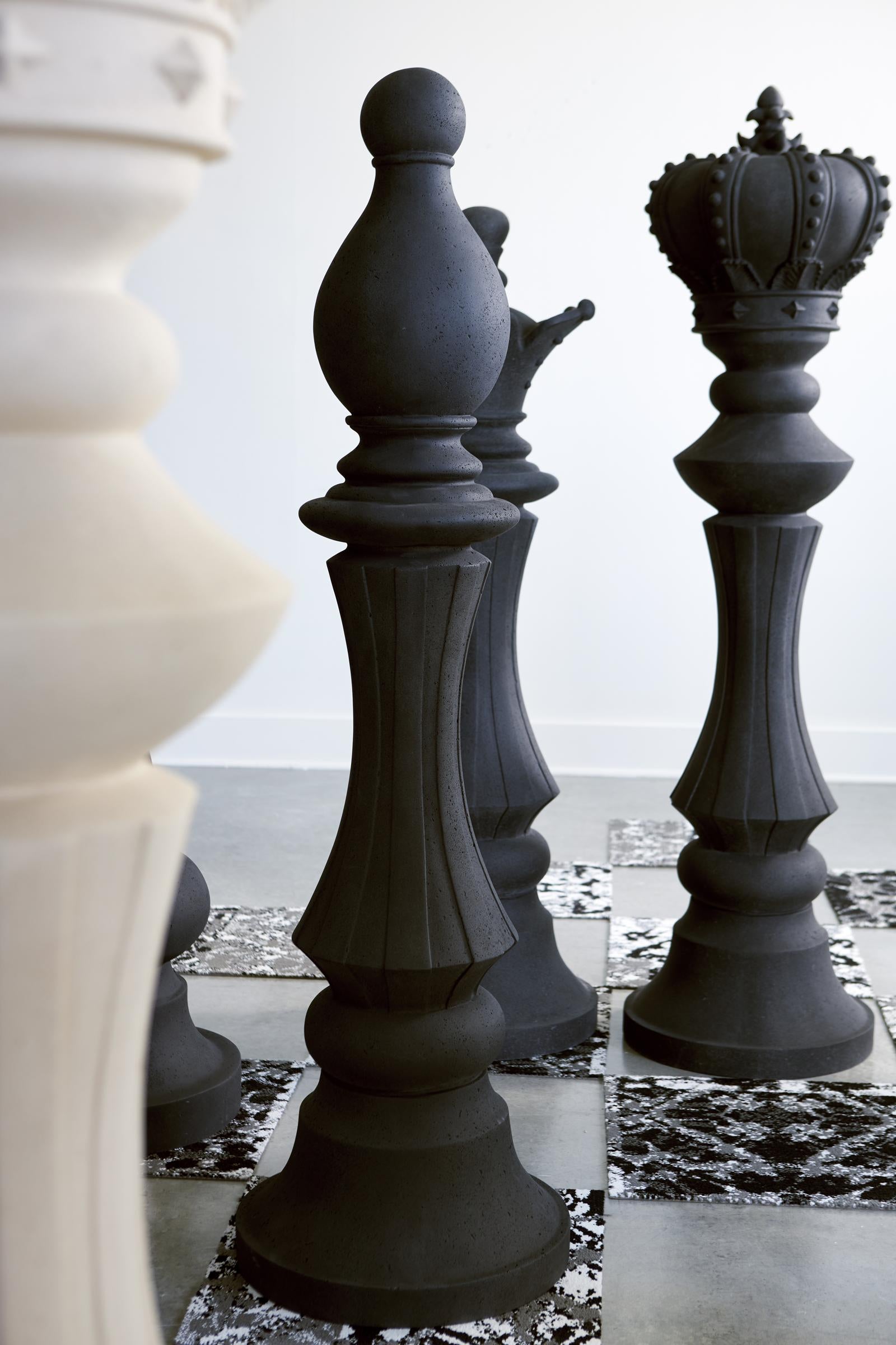 Phillips Collection Home Decor Phillips Collection King Chess Sculpture, Cast Stone White