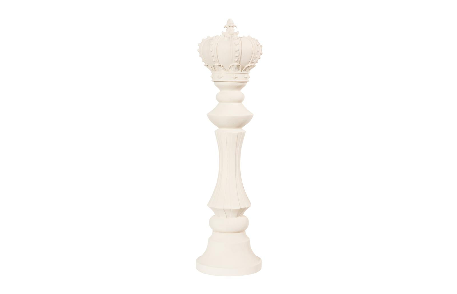 Phillips Collection Home Decor Phillips Collection King Chess Sculpture, Cast Stone White