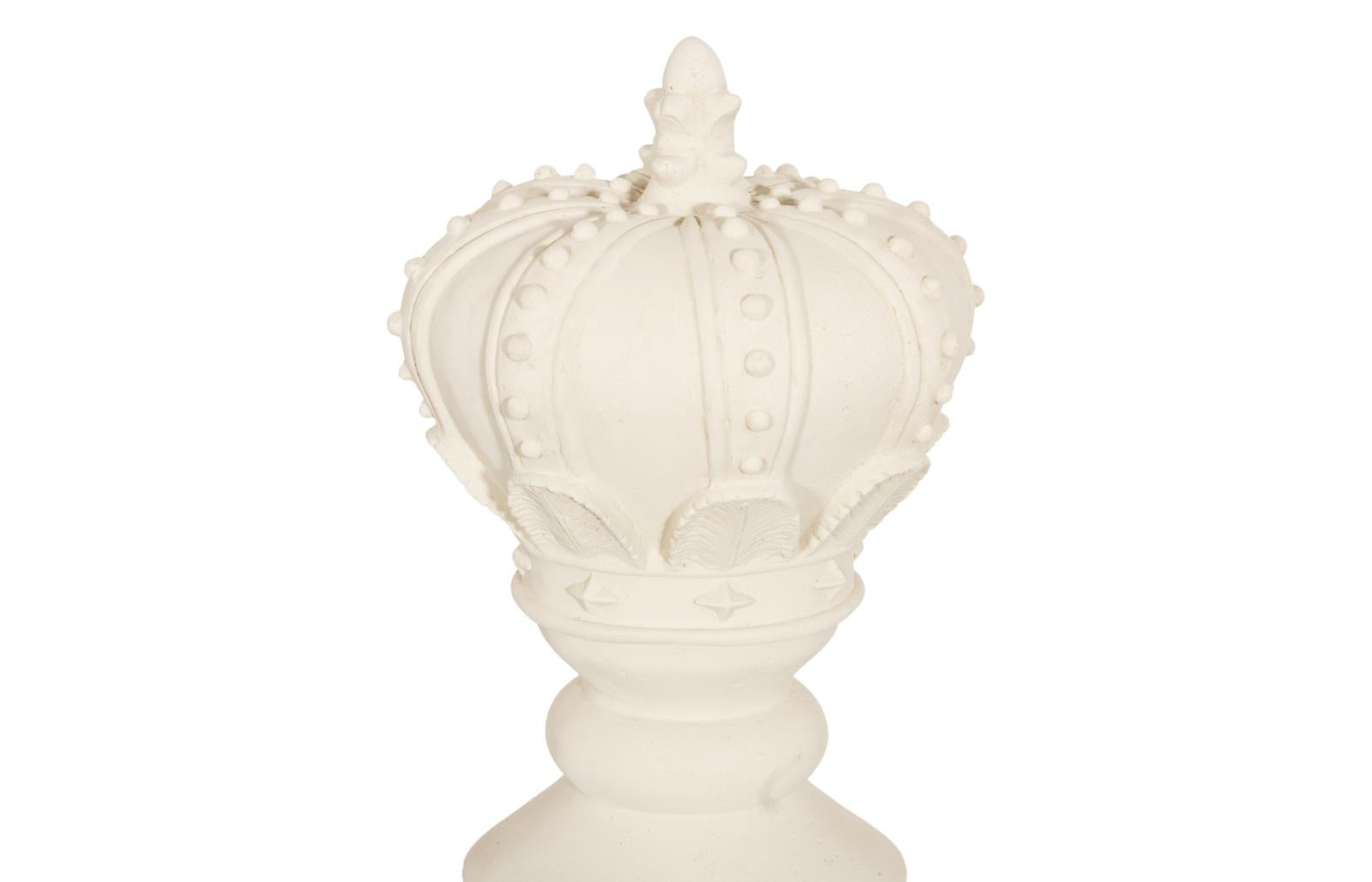 Phillips Collection Home Decor Phillips Collection King Chess Sculpture, Cast Stone White, Small