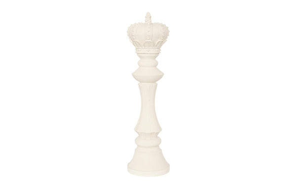 Phillips Collection Home Decor Phillips Collection King Chess Sculpture, Cast Stone White, Small