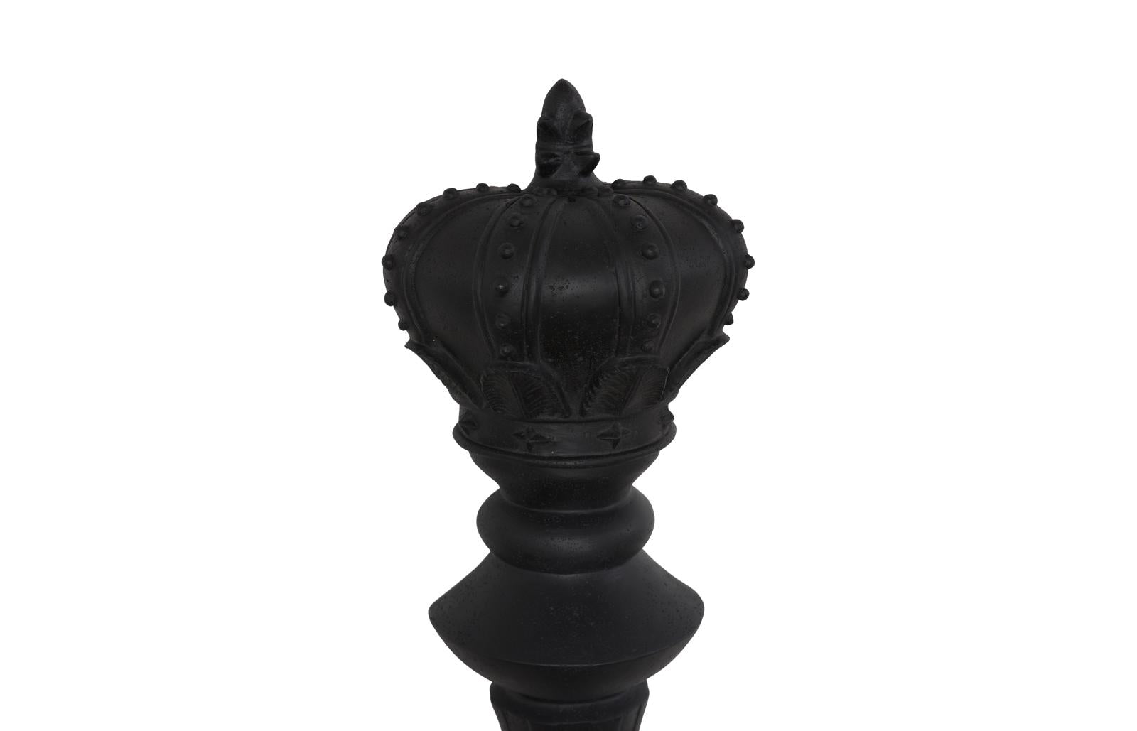 Phillips Collection Home Decor Phillips Collection King Chess Wall Decor, Cast Stone Black