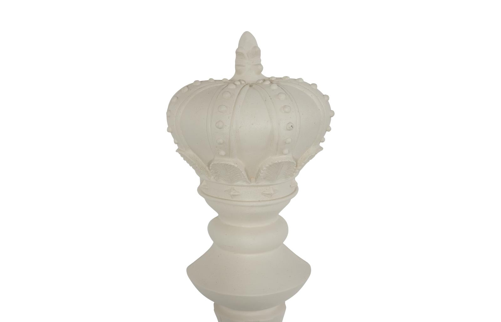 Phillips Collection Home Decor Phillips Collection King Chess Wall Decor, Cast Stone White