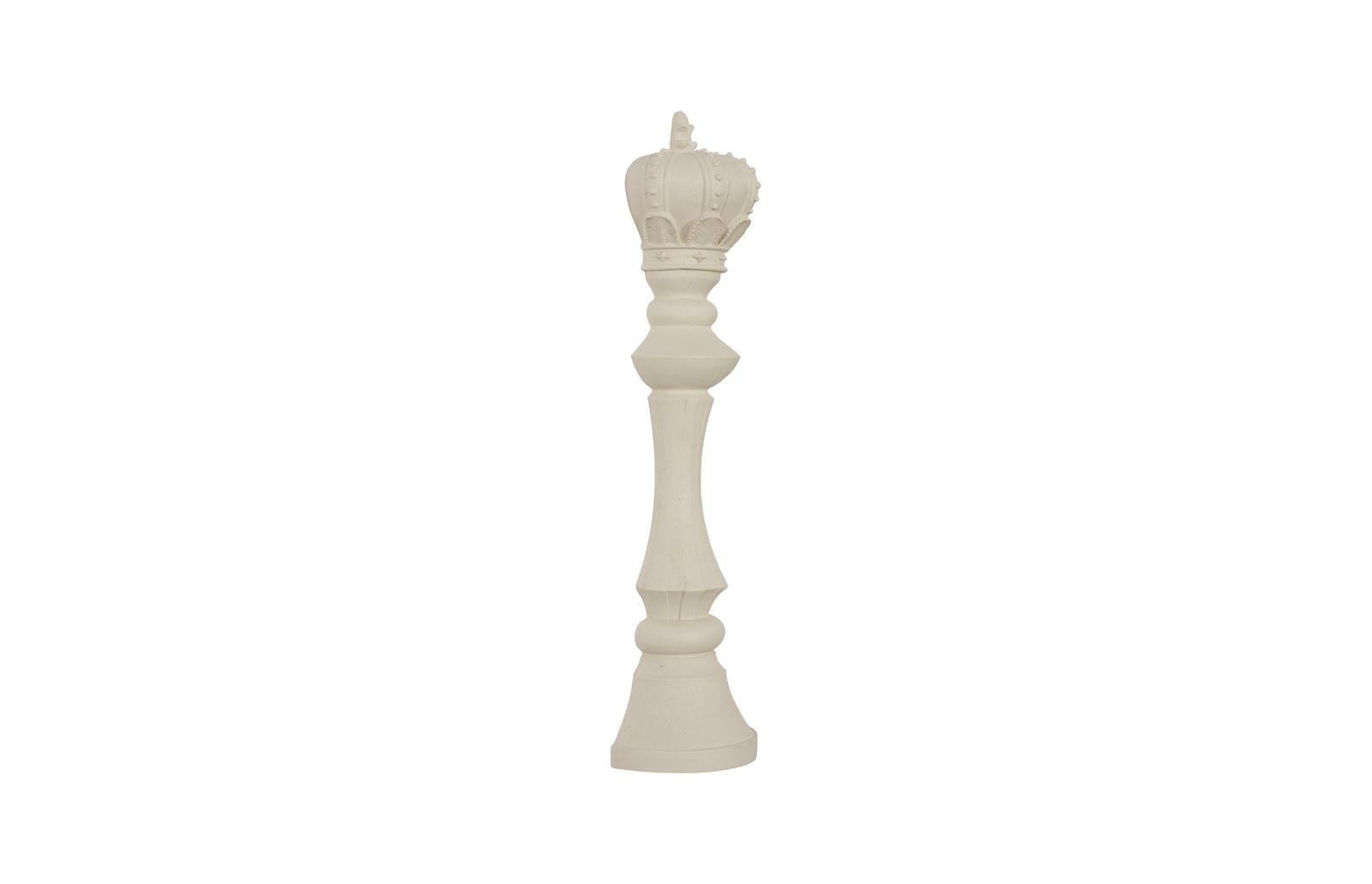 Phillips Collection Home Decor Phillips Collection King Chess Wall Decor, Cast Stone White