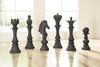 Phillips Collection Home Decor Phillips Collection Knight Chess Sculpture, Cast Stone Black, Small