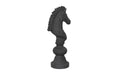 Phillips Collection Home Decor Phillips Collection Knight Chess Sculpture, Cast Stone Black, Small