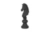 Phillips Collection Home Decor Phillips Collection Knight Chess Sculpture, Cast Stone Black, Small