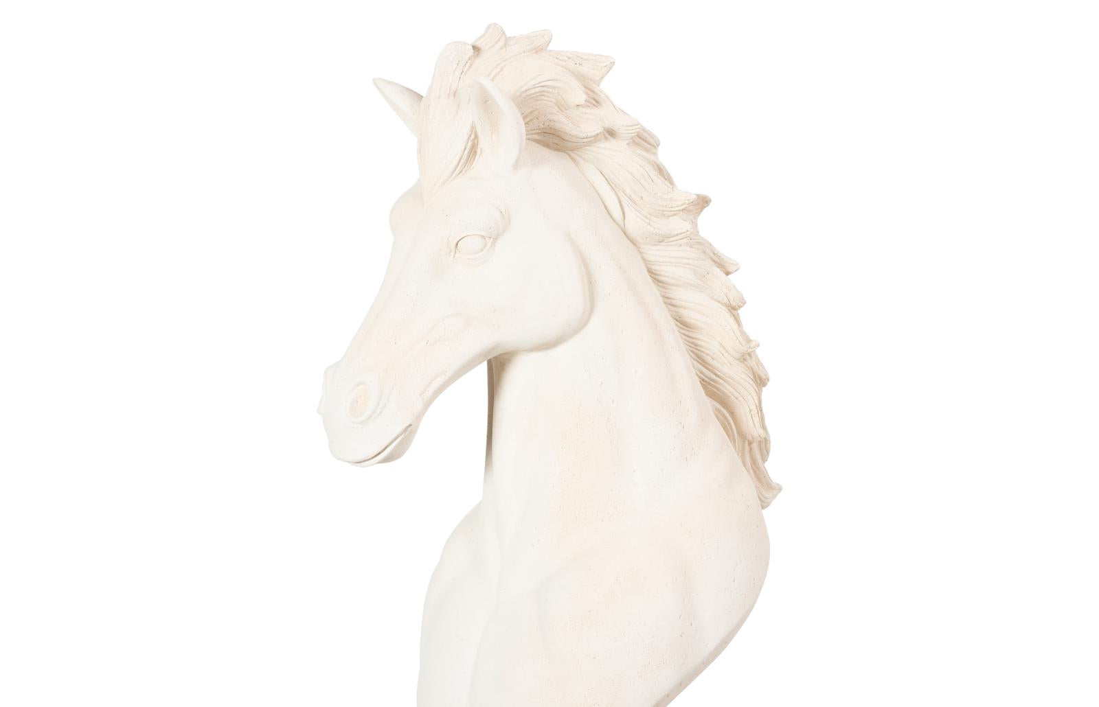 Phillips Collection Home Decor Phillips Collection Knight Chess Sculpture, Cast Stone White