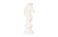 Phillips Collection Home Decor Phillips Collection Knight Chess Sculpture, Cast Stone White