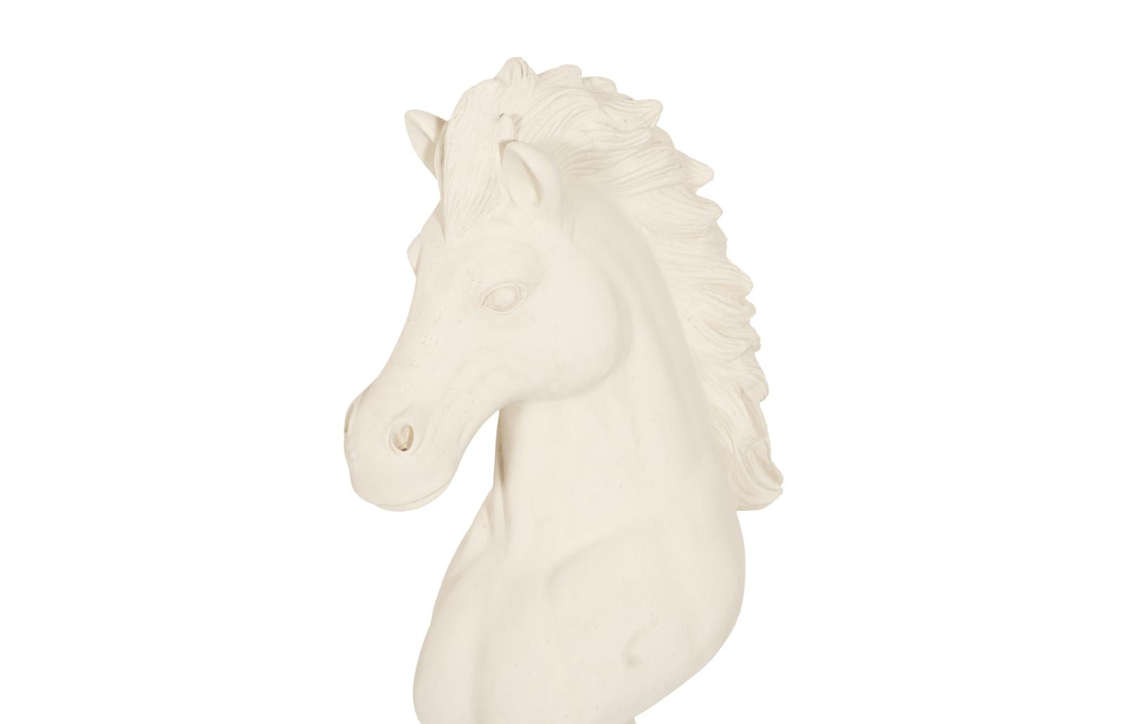 Phillips Collection Home Decor Phillips Collection Knight Chess Sculpture, Cast Stone White, Small