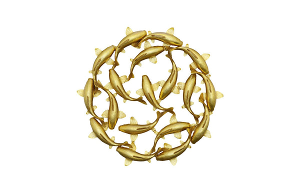 Phillips Collection Home Decor Phillips Collection Koi Wall Art, Gold Leaf, Small