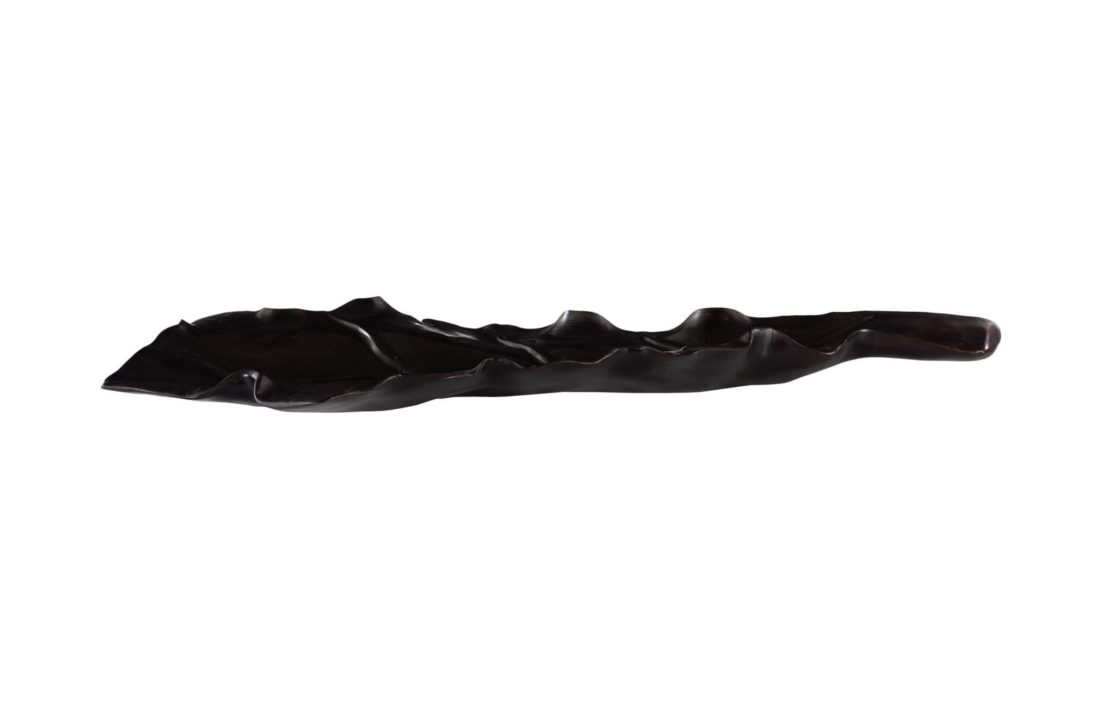 Phillips Collection Home Decor Phillips Collection Leaf Bowl, Teak Wood,  Black Finish