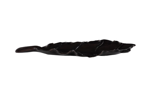 Phillips Collection Home Decor Phillips Collection Leaf Bowl, Teak Wood,  Black Finish