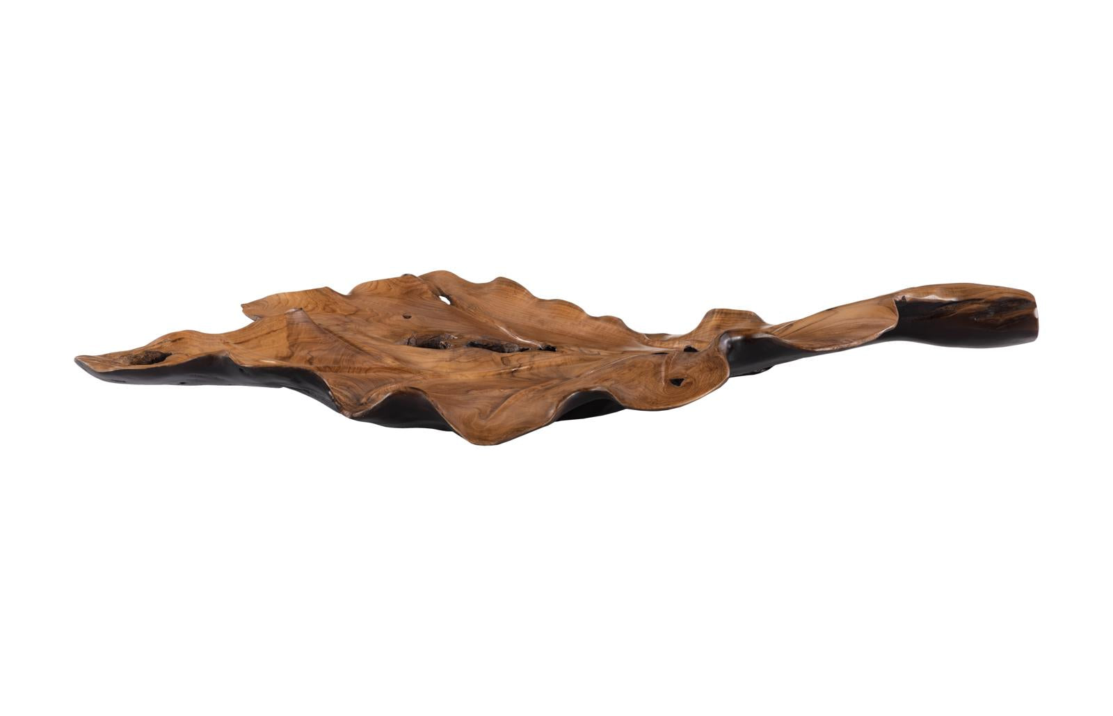 Phillips Collection Home Decor Phillips Collection Leaf Bowl, Teak Wood, Black & Natural , Finish