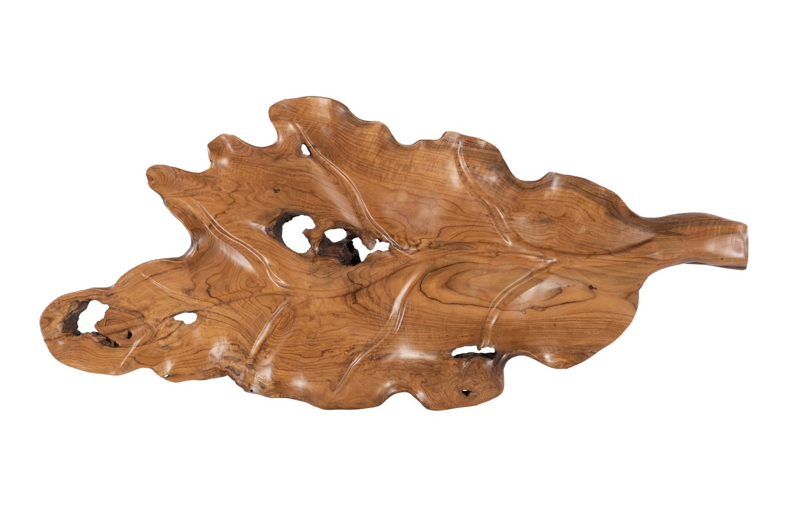 Phillips Collection Home Decor Phillips Collection Leaf Bowl, Teak Wood, Black & Natural , Finish