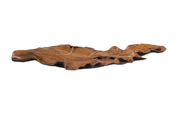 Phillips Collection Home Decor Phillips Collection Leaf Bowl, Teak Wood, Black & Natural , Finish
