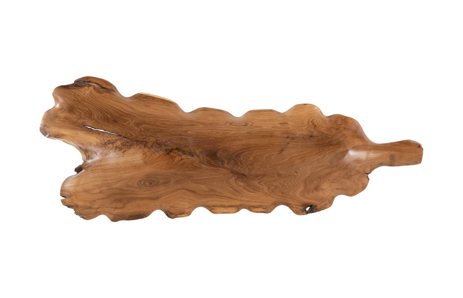 Phillips Collection Home Decor Phillips Collection Leaf Bowl, Teak Wood, Natural & Black, Finish