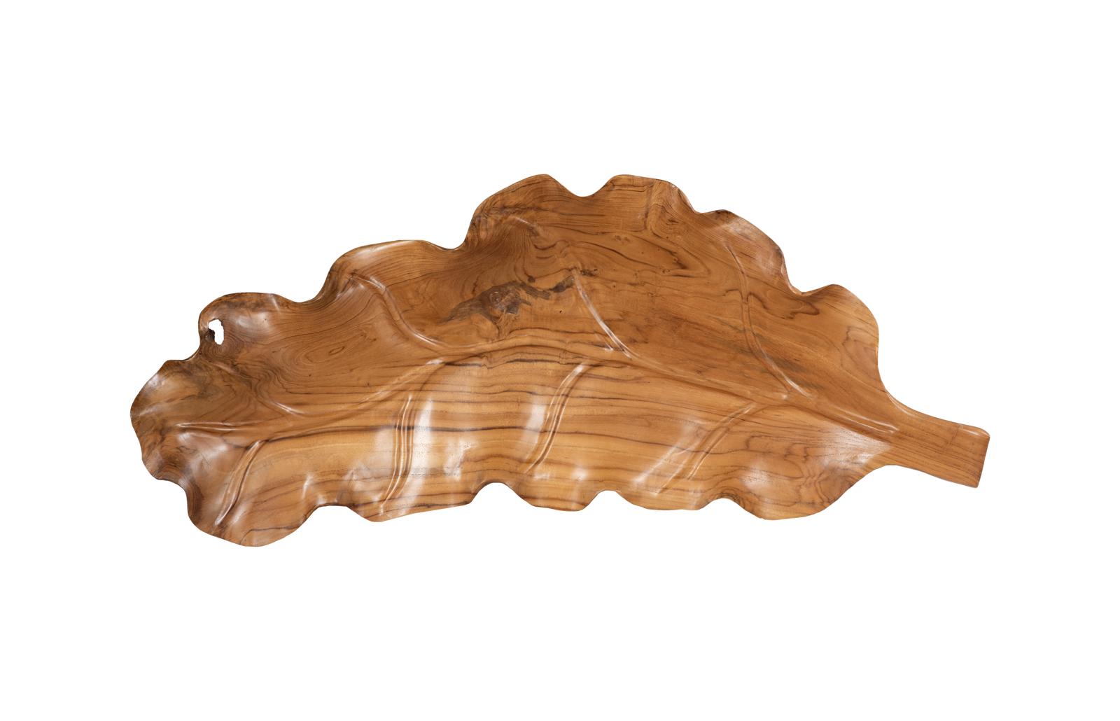 Phillips Collection Home Decor Phillips Collection Leaf Bowl, Teak Wood , Natural Finish