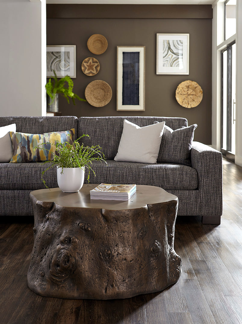 Phillips Collection Home Decor Phillips Collection Log Coffee Table, Bronze