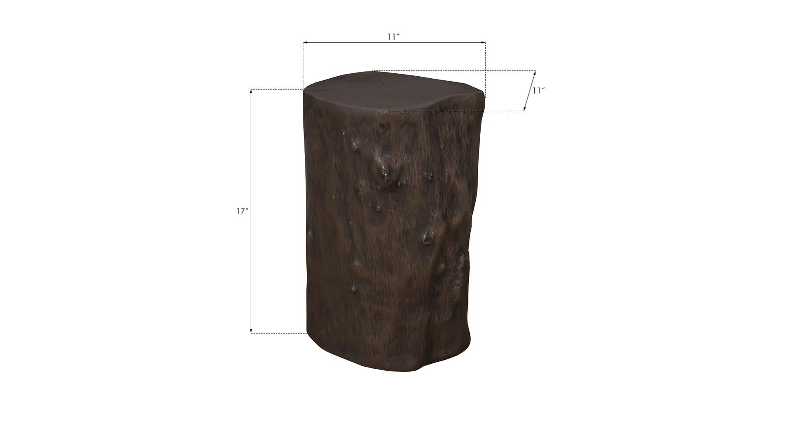 Phillips Collection Home Decor Phillips Collection Log Stool, Bronze, SM