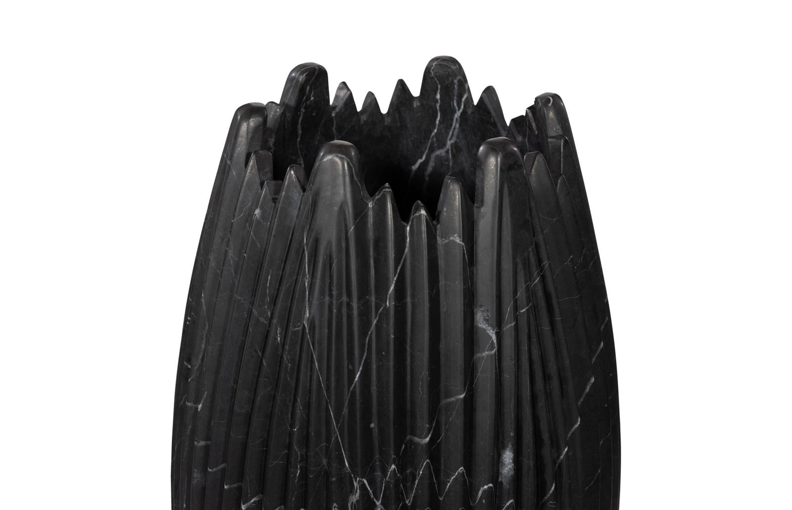 Phillips Collection Home Decor Phillips Collection Marble Cocoon Vase, Black, Large
