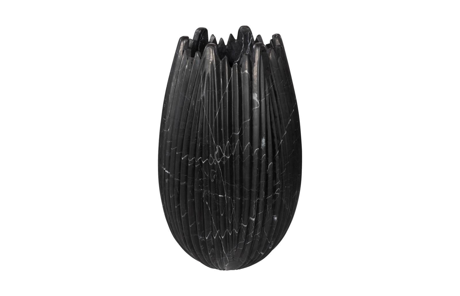 Phillips Collection Home Decor Phillips Collection Marble Cocoon Vase, Black, Large