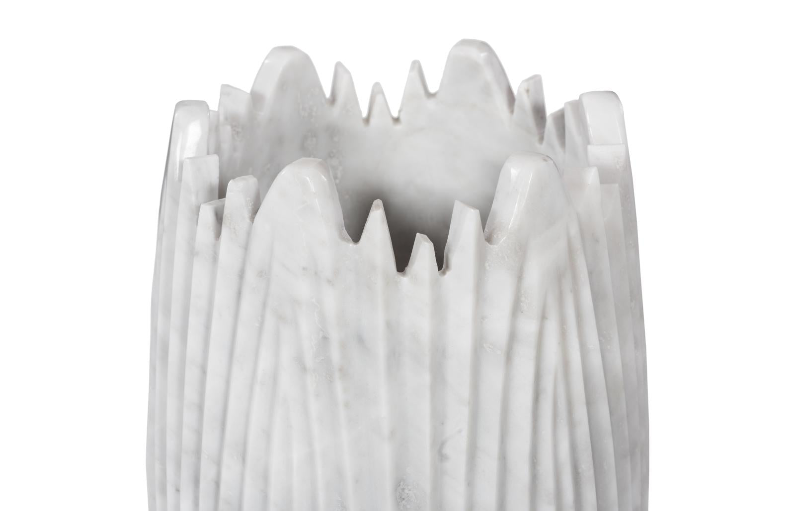 Phillips Collection Home Decor Phillips Collection Marble Cocoon Vase, White, Small