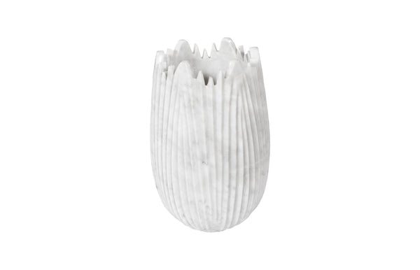 Phillips Collection Home Decor Phillips Collection Marble Cocoon Vase, White, Small