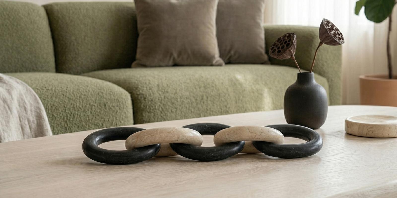 Phillips Collection Home Decor Phillips Collection Marble Quad Link Chain, Mixed