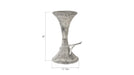Phillips Collection Home Phillips Collection Marley Bar Stool, Gray Stone Finish, Stainless Steel Foot Rest