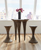 Phillips Collection Home Phillips Collection Marley Bar Stool, Gray Stone Finish, Stainless Steel Foot Rest