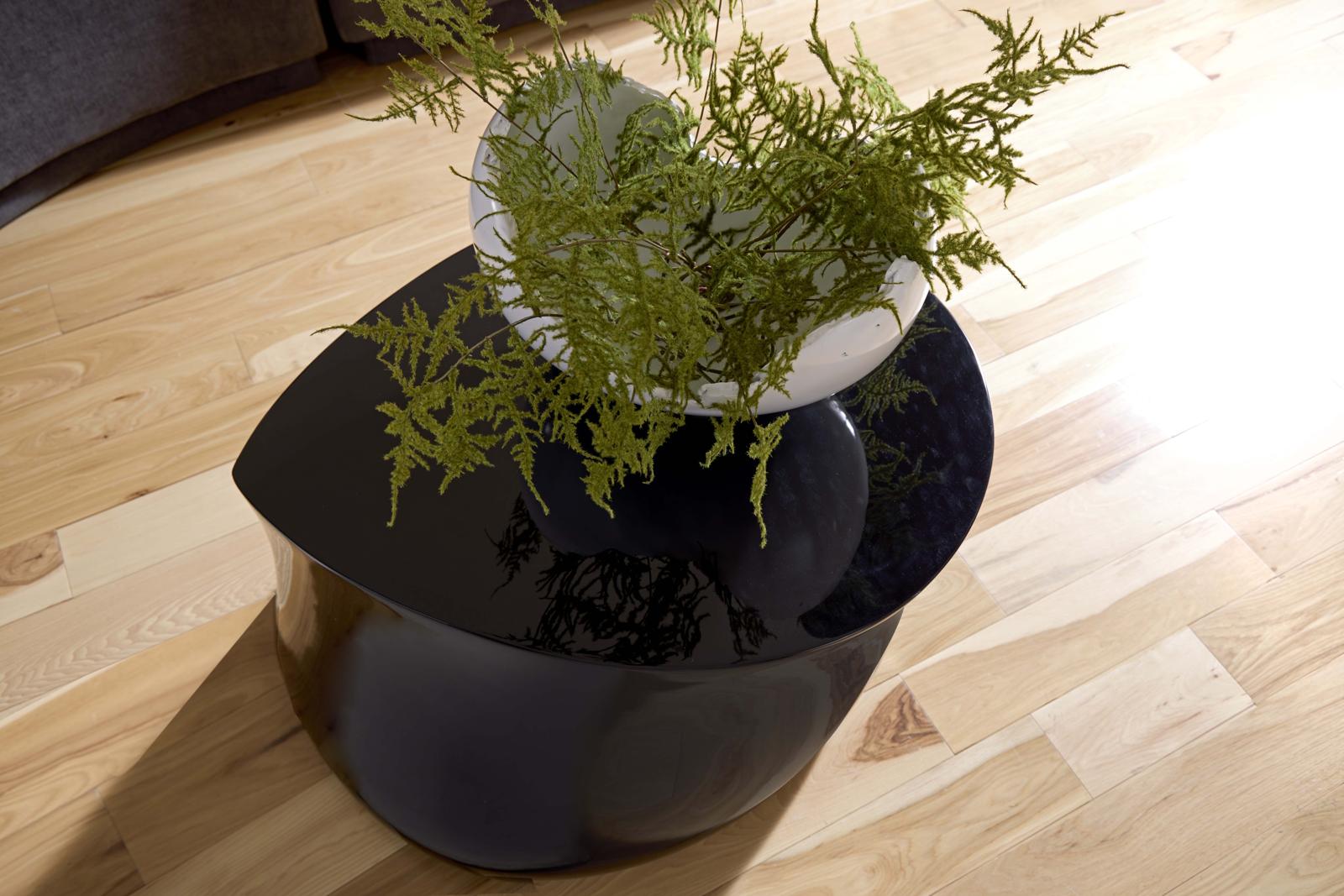 Phillips Collection Home Decor Phillips Collection Mellow Coffee Table, Gel Coat Black