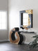 Phillips Collection Home Decor Phillips Collection Mercury Mirror, Square, Black, Gold Leaf