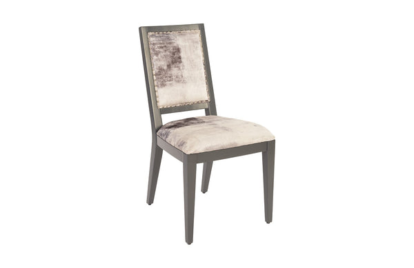Phillips Collection Home Phillips Collection Mesmerize Dining Chair, Mist Gray, Gray Wooden Legs