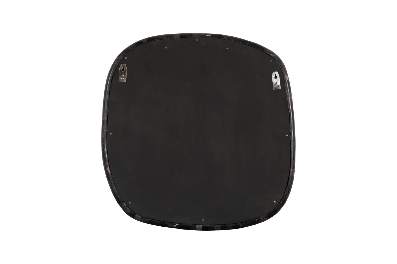 Phillips Collection Home Decor Phillips Collection Morphic Petrified Mirror, Rounded, Black Frame