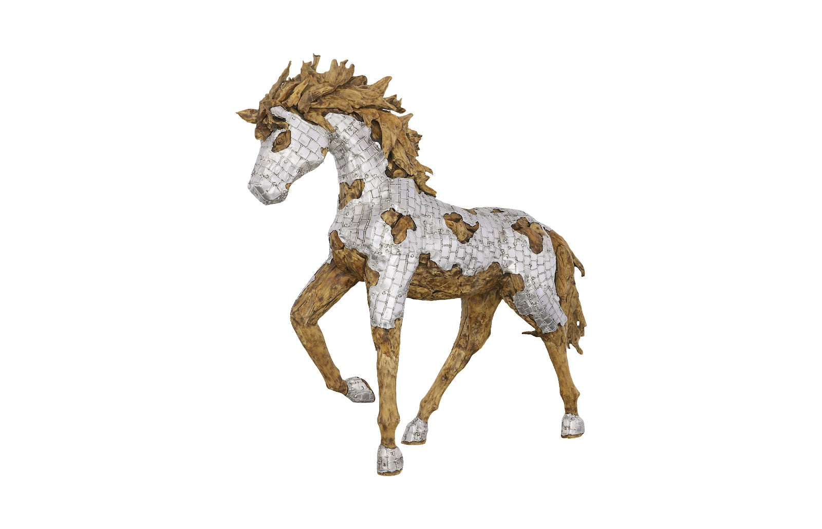 Phillips Collection Home Decor Phillips Collection Mustang Horse Armored Sculpture, Galloping