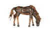 Phillips Collection Home Decor Phillips Collection Mustang Horse Armored  Sculpture, Grazing, Natural Bronze Finish
